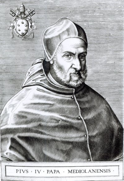 Portrait du pape Pie IV, 1559 - Italian School